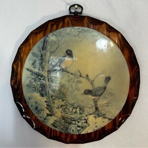 Vintage Allgift Industries Vancouver BC Wood Wall Hanging - Birds on Branch
